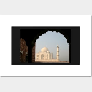 Taj Mahal, famous mausoleum in India Posters and Art